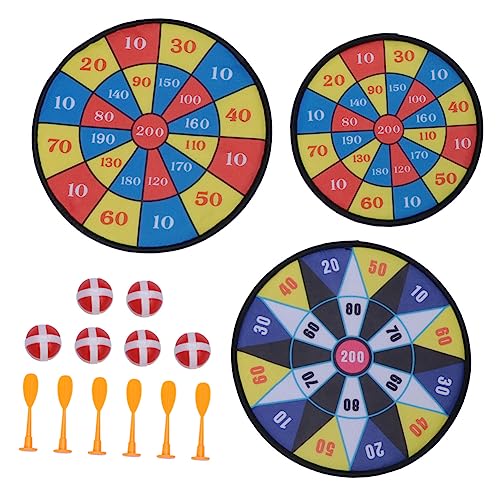 BESPORTBLE Kit De Tablero Divertido para La Familia Juego De Juguetes Adhesivos De 3 Estilos Juego De Lanzamiento para Niños Juguetes Educativos con Platos