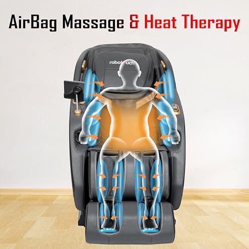 Image of RoboTouch EcoZen Zero Gravity Full Body Electric Massage Chair (Black)