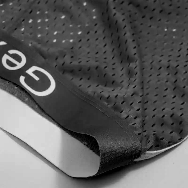 1 Pc Black Men's Boxer Briefs, Solid Color, Breathable3