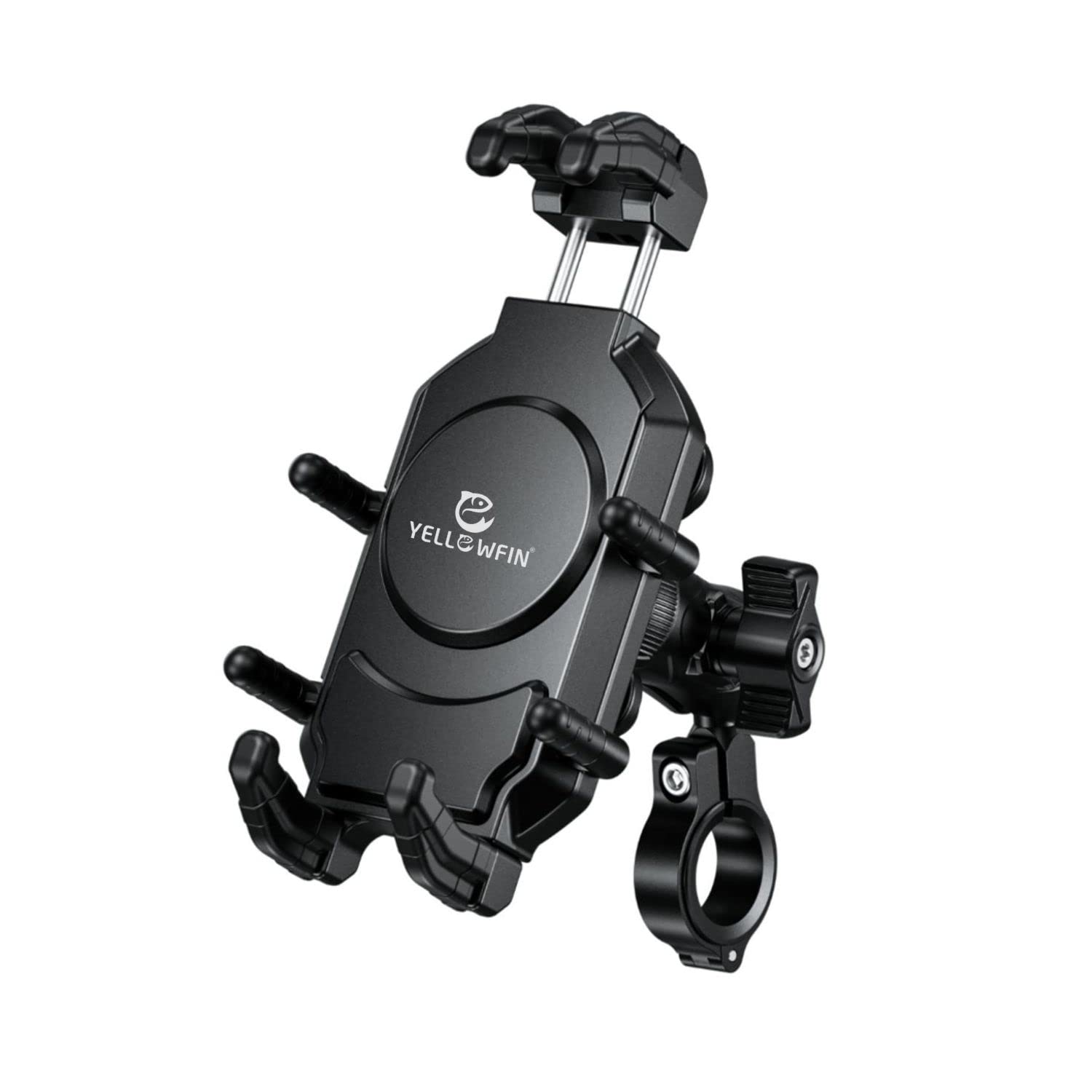 YELLOWFIN Anti-Shake Motorcycle Mobile Damper Holder Bike Mount 360 Rotation Motorcycle Mobile Phone Holder with Antitheft... - Review, Price and Buying Guide