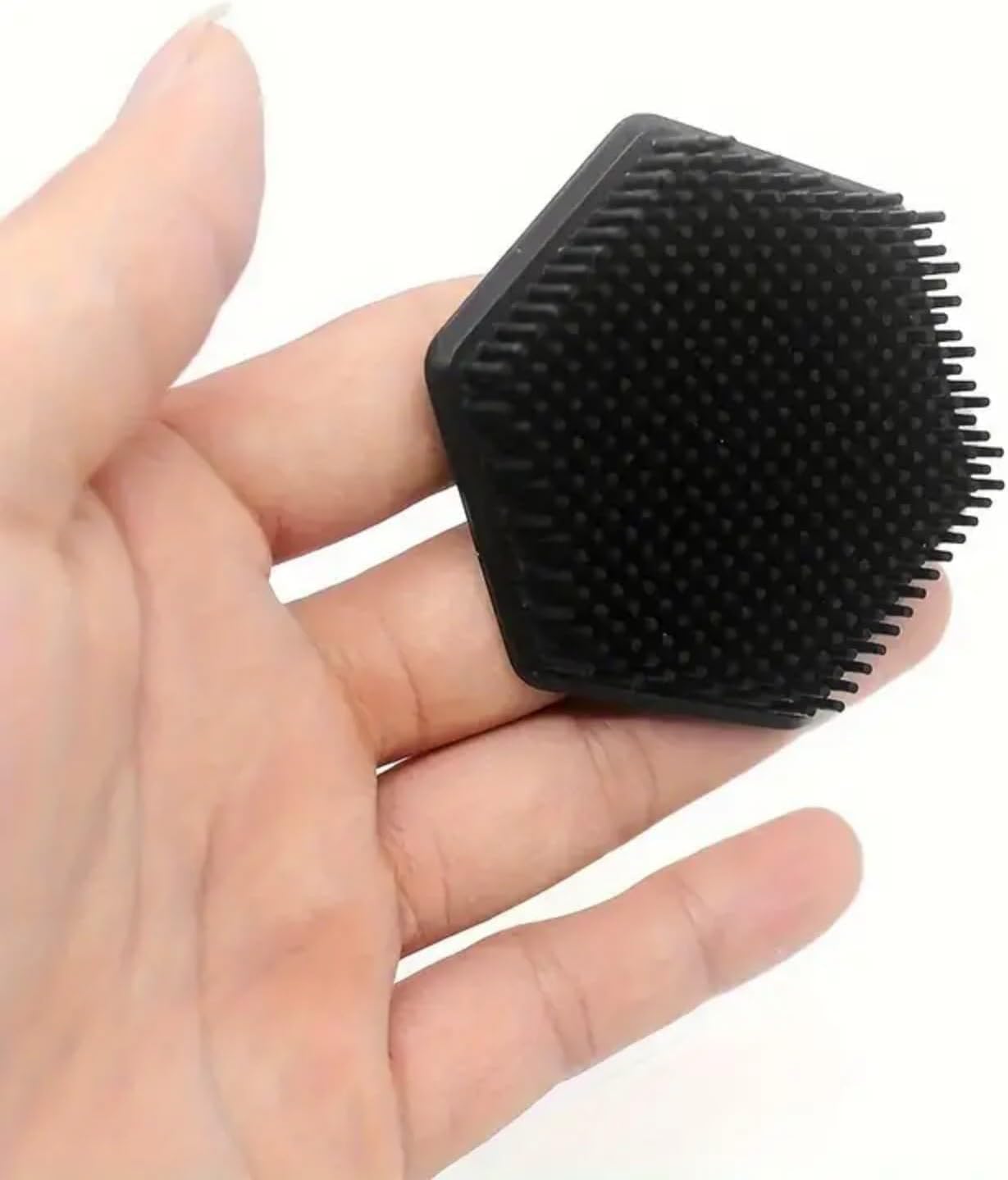 Silicone Face Scrubber for Men – Gentle Exfoliating & Deep Cleansing Pad for Facial Wash, Pore Cleaning, Beard Care & Dead Skin Removal (Black)