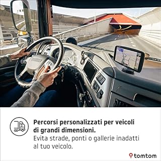 TomTom GO Expert Navigatore Satellitare per Camion, Autobus, Furgone, Schermo HD 7", PDI, TomTom Traffic, Mappe del Mondo, Avvisi di Restrizioni in Tempo Reale, Aggiornamenti Rapidi Tramite WiFi