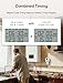 NOVKIT 3-in-1 Dual Outlet Timer Plug with Interval Cycle for Indoor, 7 Day 24 Hour Programmable Digital Repeat Timer Switch(15A, 1875W)
