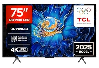 TCL 75C61KS TV LED QD-Mini da 75'', 4K UHD, Smart Google TV con Dolby Atmos