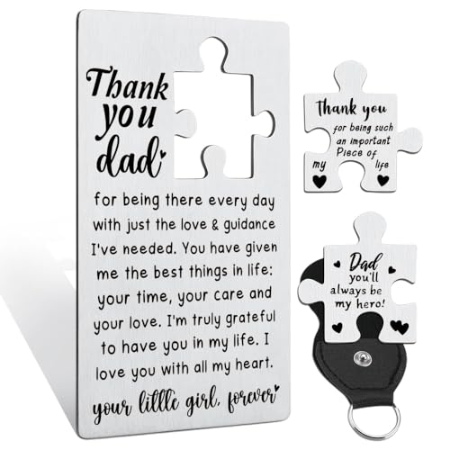 llxxeyopqdxz Thank You Dad Gift from Daughter, Engraved Metal Wallet Card
