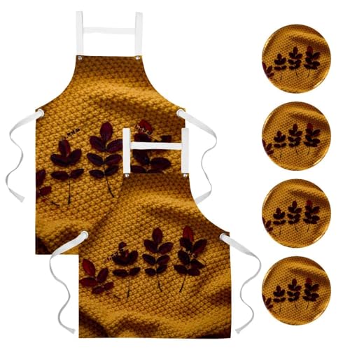 Tablier de nettoyage pour la maison et bistrot, lot de 2 avec broches de fixation