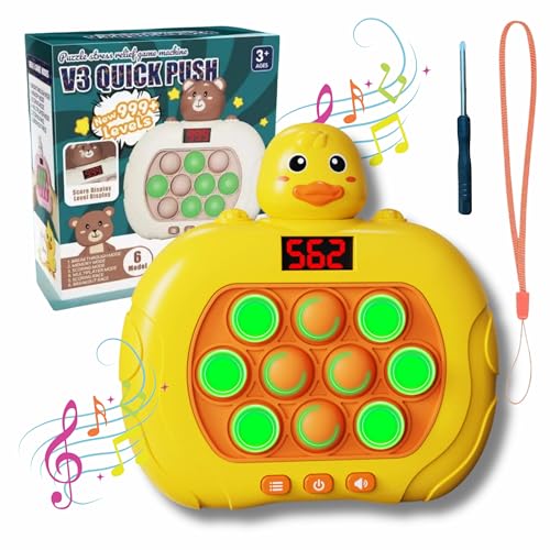 Nannodino Pop It Electrónico Quick Push con Destornillador e Instrucciones en Español | Juguetes Pop It antiestrés | Regalos Cumpleaños Niños Colegio | Juegos Infantiles | Regalo Niña 6, 7, 8 Años