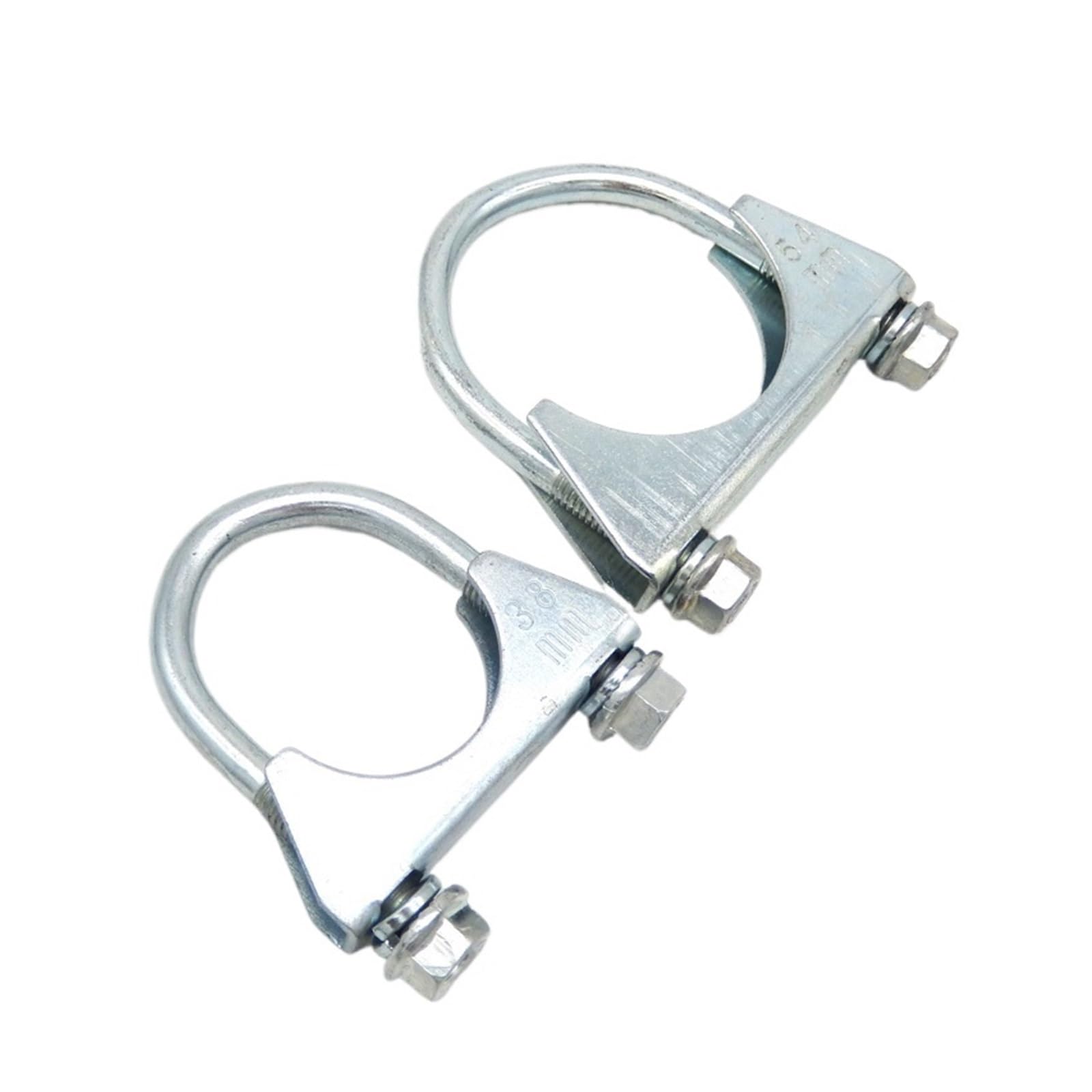 1 Abrazadera for Tubo de Escape 38 a 128 mm | Abrazadera de aro de tubo en U, garganta fija debajo de la banda del cuello for reparación de tuberías(65mm)