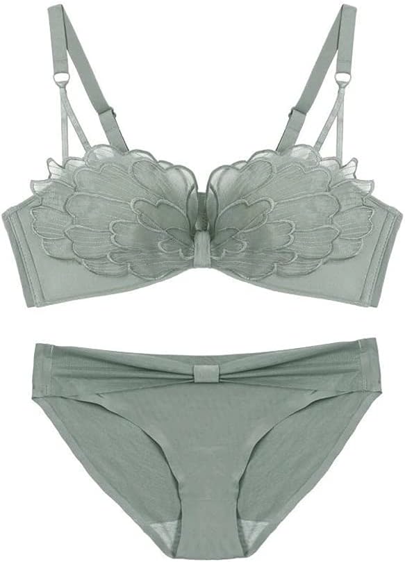 Comfortable Underwear Crop Top Female Lingerie Push Up Panties and Bra Set Women Bralet