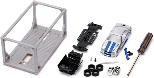 Miniatura 2 de Jada Toys Fast & Furious 1:55 Brian's 2002 Nissan GT-R R34 Build N' Collect Kit de modelo fundido a presión, juguetes para niños y adultos, color