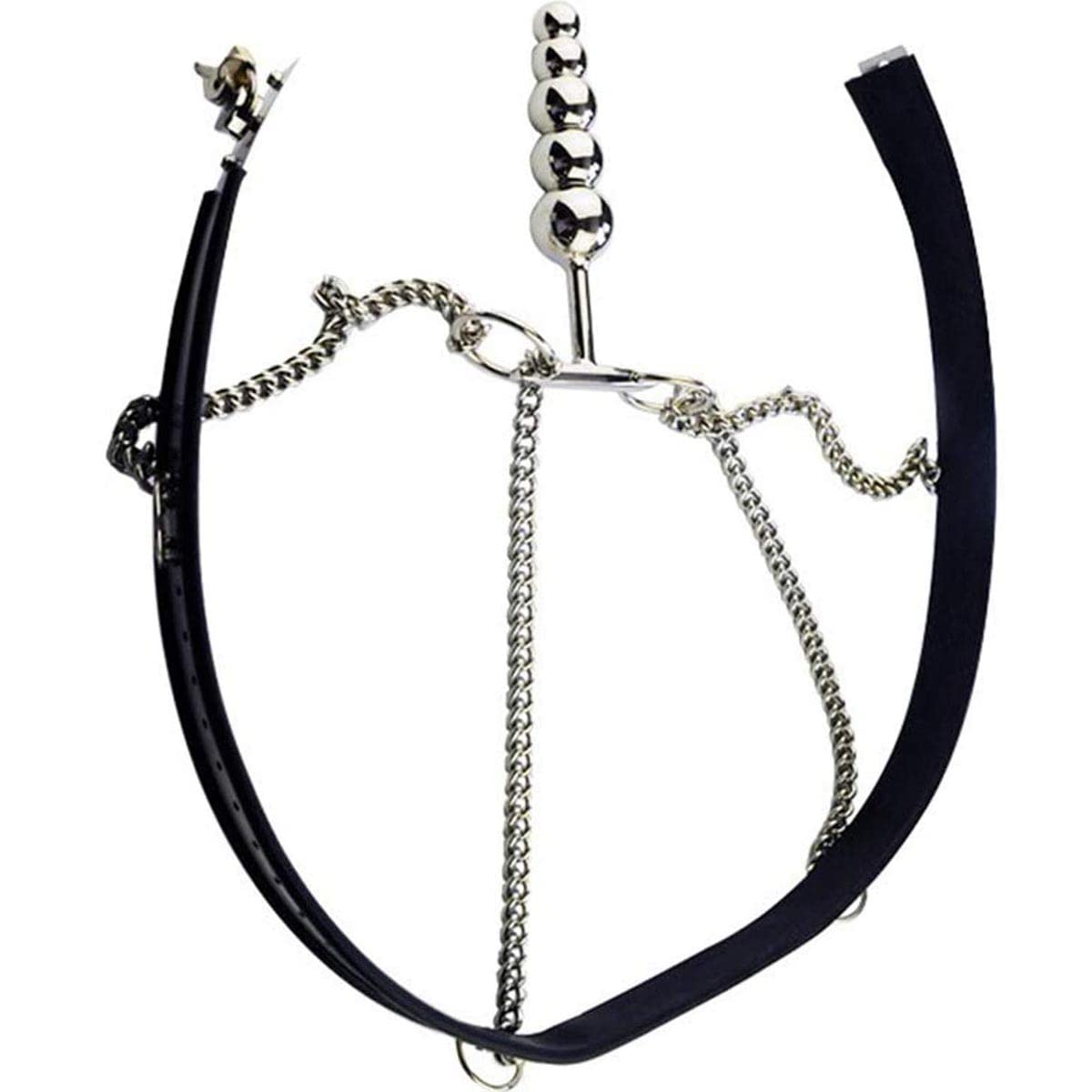 AAKOMA Cintura di castità in acciaio inossidabile Dispositivo di castità femminile con plug anale Bondage regolabile con serratura Set di giocattoli sexy