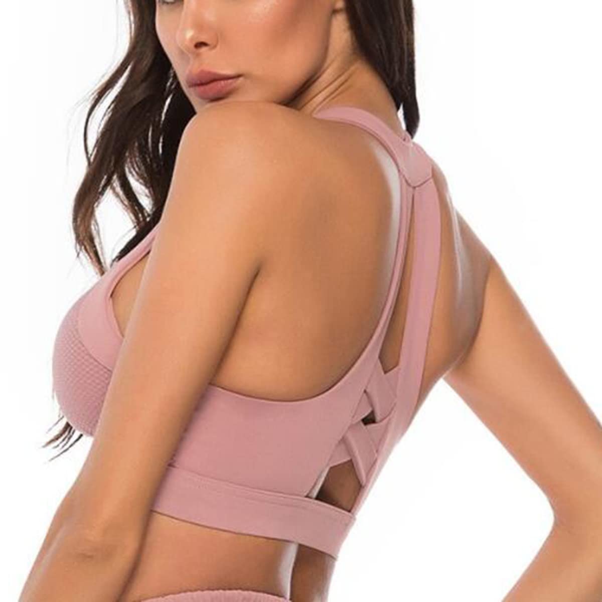 Sujetador Cuello Halter Camiseta Deportiva Con Sujetador Integrado