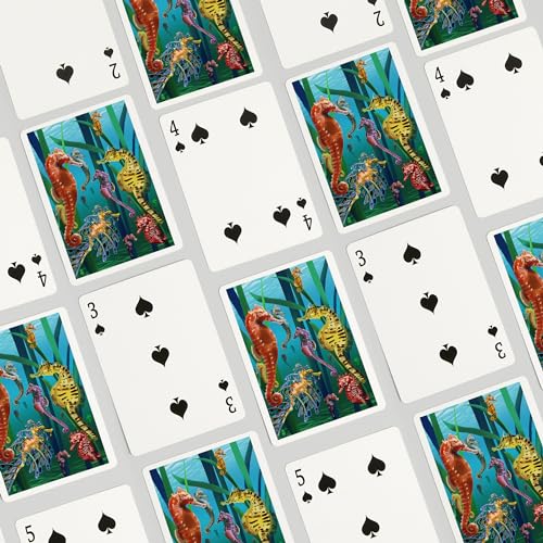 Baraja Seahorses, 52 Cartas Póker para Adultos miniatura 4