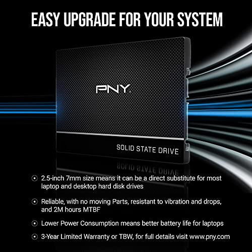 PNY CS900 1TB 3D NAND 2.5" SATA III Internal Solid State Drive (SSD) - (SSD7CS900-1TB-RB) - Image 6