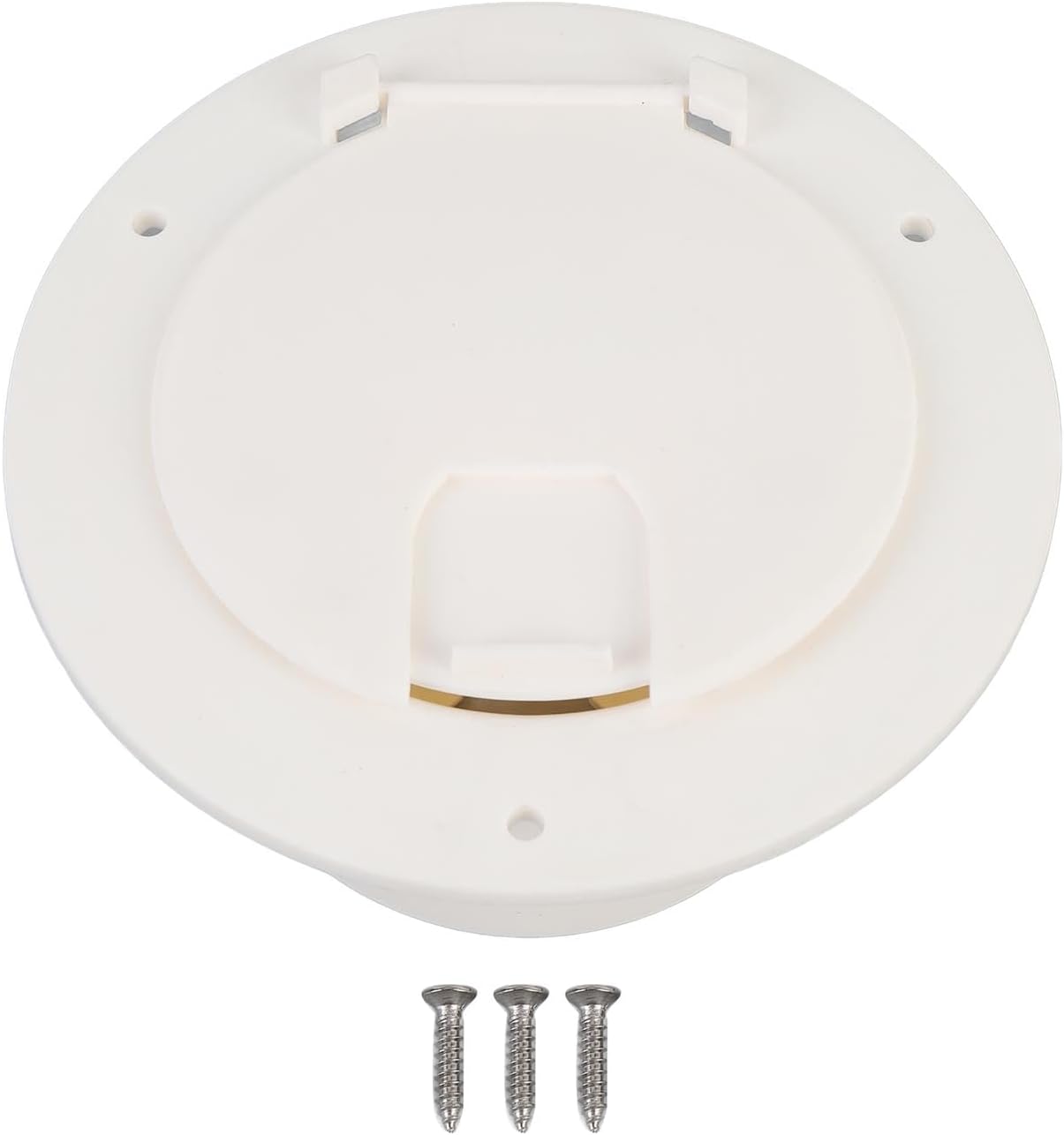 AMAKO Rv Round Electrical Cable Hatch: for 3 1/2in Interface, Secure Outdoor Extension Cord Cover for Campervan Trailer Motorhome