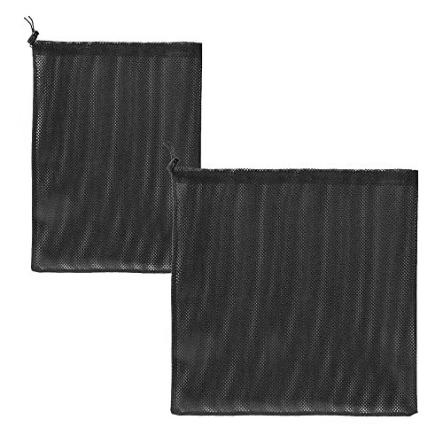 CLVPAI Bolsa de Bomba-Bolsa de Barrera de Bomba Negra,Accesorios de Filtro de Bomba de Agua doméstica,para Estanque Filtración Acuario (31 * 41cm+45 * 45cm)