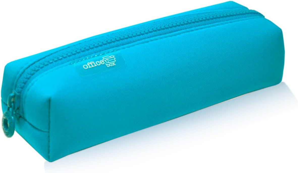 Astuccio Portatutto Office Box Colorline In Silicone, Blu Navy, Chiusura Cerniera, Impermeabile, Lavabile, 185x70x50 Mm