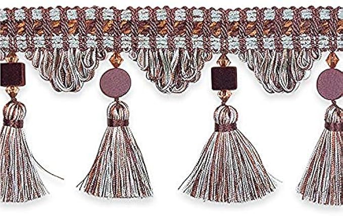 Trims by the Yard Sarah Collection Chocolate Multi| (20 Yard Cut) Trim, 20 yd