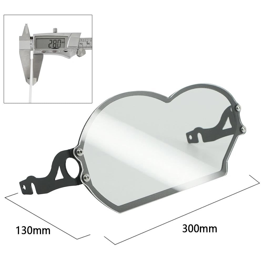 Protezione Faro E Radiatore Per BMW R1200GS 2007-2012 - Griglia In Acciaio, Lente Trasparente