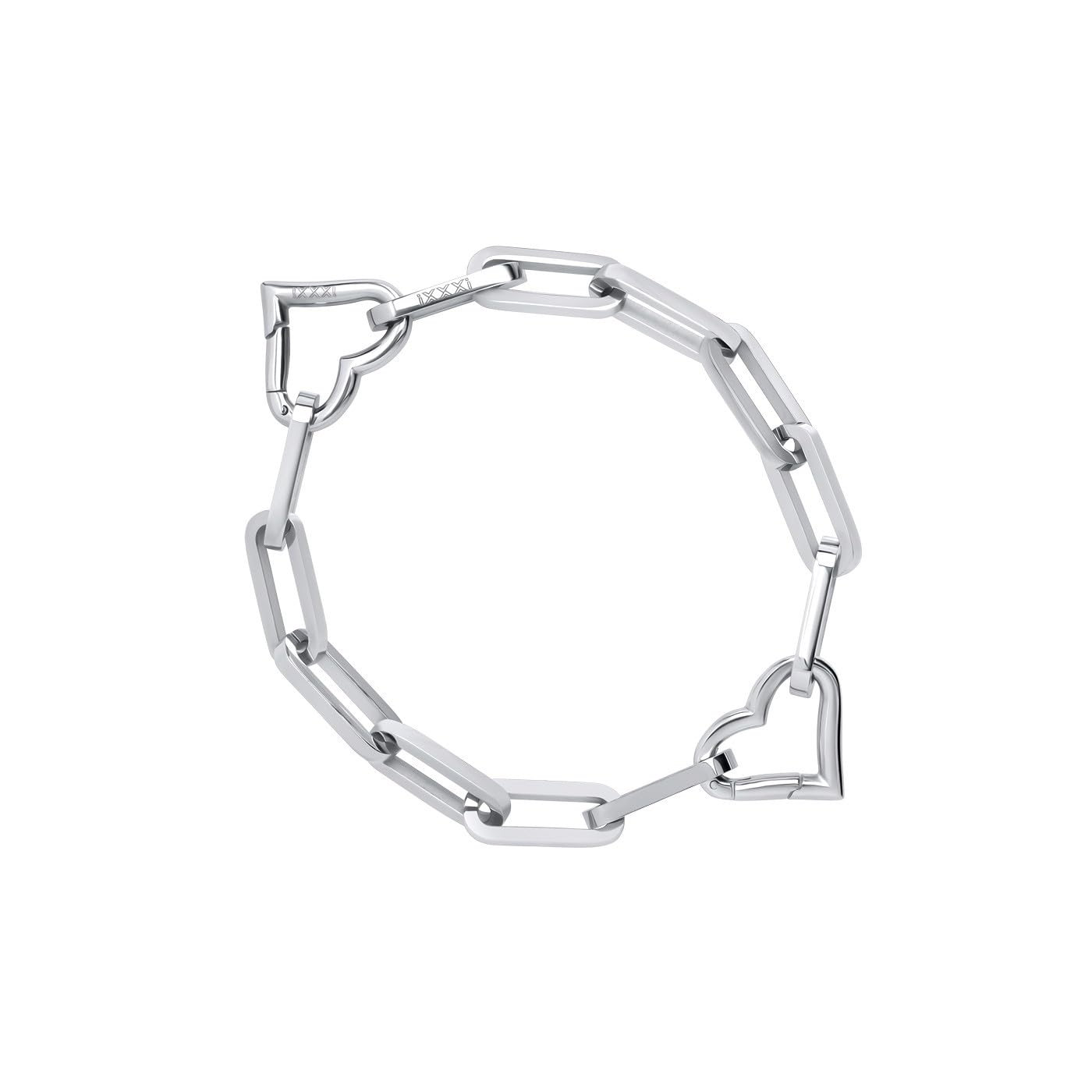 iXXXi Connect Zilver Seed Frame Bracelet, 19.5cm, Stainless Steel, No Gemstone