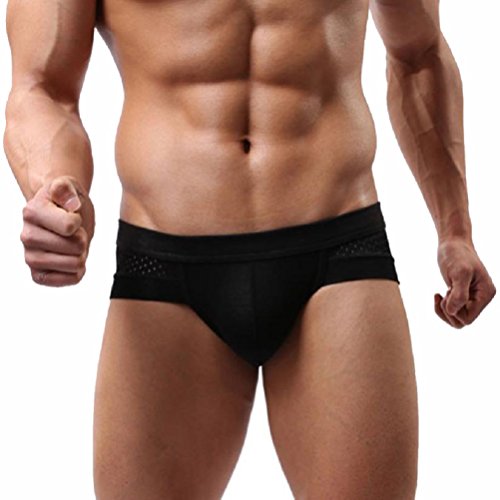 Xinantime Bóxer para Hombre, Pantaloncini Pugili Mutande Slip Morbidi (XXL, Black)