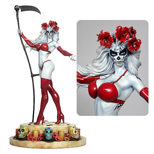 Estatua Lady Death La Muerta miniatura 1
