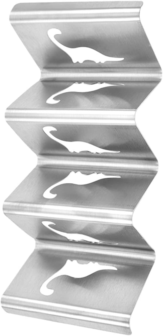 Stainless Steel Taco Holder Stand for Many Tacos, Silver