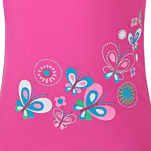 Image of TFJH E Girls Two Piece Swimsuit Long Sleeve Rash Guard Ages 3-12 | UPF 50+ sun protection, breathable , lightweight long sleeve swimsuit, full coverage, pool beach vacation, water park
