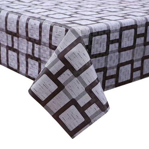 Image of Dakshya Industirs PVC Waterproof Table Cover 36x54 Inch Floral Printed Center Table Cover Washable Plastic Table Sheet Oilproof Dining Table Cover for Coffee Table Living Room Home (Decorative Bloom)