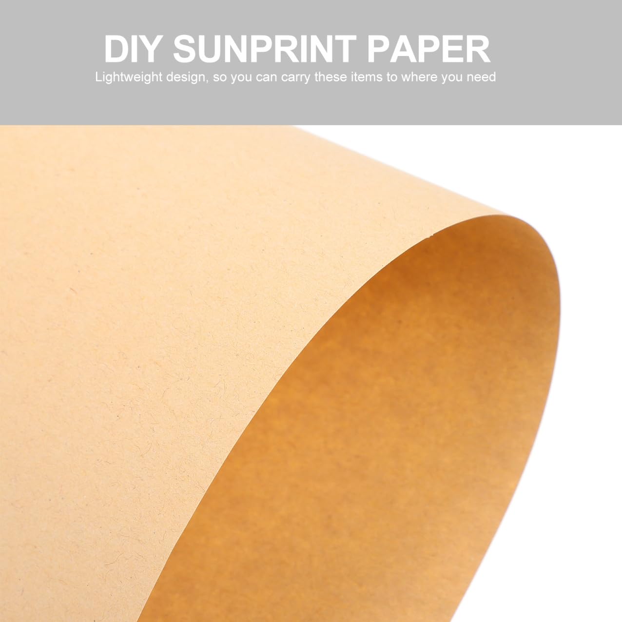 Uonlytech Papier à Dessin Kraft 4k Lisse et Résistant aux Rayures, 100 Feuilles A4 en Papier Kraft pour Garçon et Filles, pour Dessin et Pratique Artistique