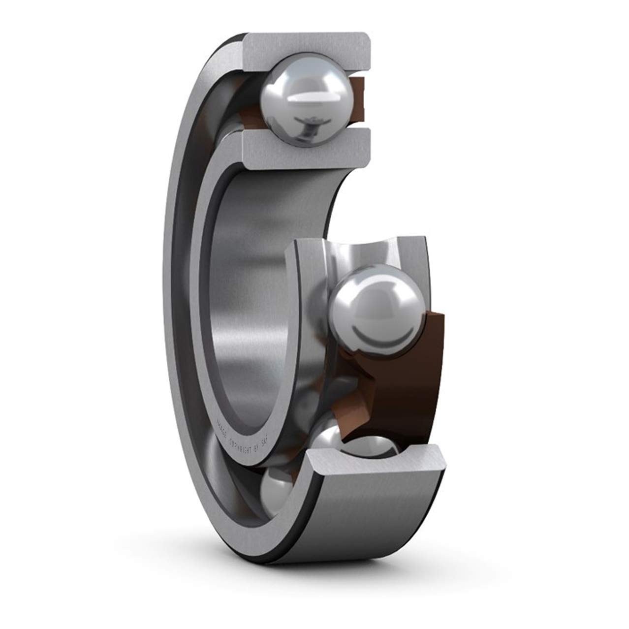 SKF 6205 Deep Groove Ball Bearing - 25mm Bore, 52mm OD, 15mm Width, ABEC 1, Open, Normal Clearance (CN)