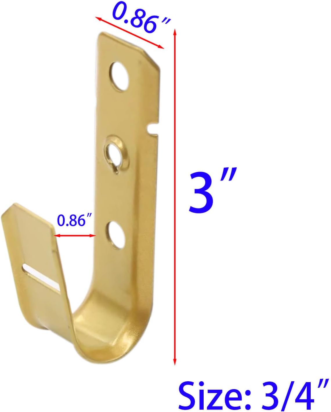 Heavy Duty 3/4" J-Hook for Cable Support & Wire Management, Wire Support J-Hook Hangers for Wall Mounting & Attaching to Vertical Surfaces for Cable - 30 Pack