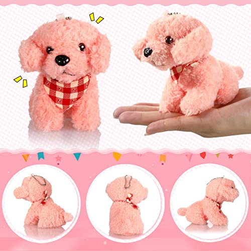 12 Pcs Cute Stuffed Animal Toy 4 Inch Mini Plush Turtle Puppy Dog Pig Ornaments Stuffed Doll Keychain Handbag Pendant For Birthday Party Favors Diy Home Decoration #TOP2