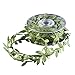 DECORA Artificial Green Leaf Ribbon for Wreath and Flower Decorations (10 yard spool)