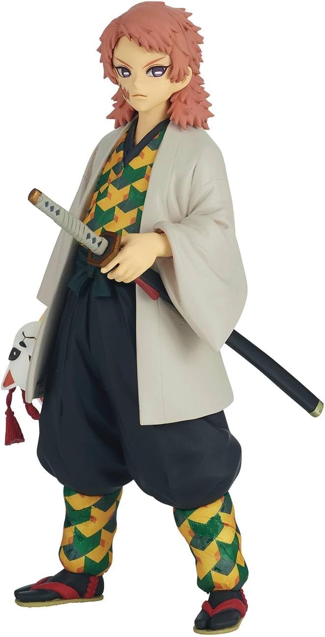 Trunkin Demon Slayer Kimetsu No Yaiba Water Breathing Hashira Sabito Action Figure | PVC Demon Slayer Lovers Anime Figurine Weeb Manga Collectible Model Ty - 15 Cms