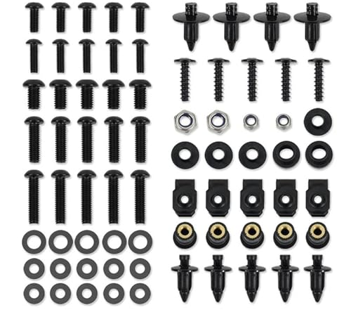 Kit visserie carénage FJR1300 noir boulons écrous fixations moto 2006-2012