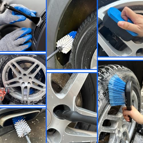 HOLANHING Car Wheel Brush Drill Kit