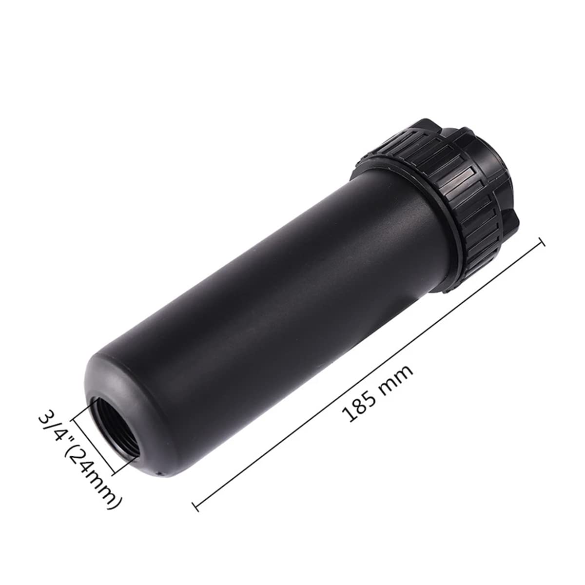 [Pack 5] Arroseur enterré avec buse rotative 3/4" - Portée de 6,9-15,6 m. Arroseurs d'arrosage de pelouse avec levage automatique. Arroseur sectoriel Réglage d'angle de 25-360°. Comprend des tuyères.