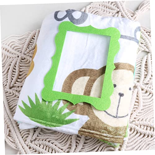Couverture mensuelle bébé flanelle et kit accessoire photo souvenir