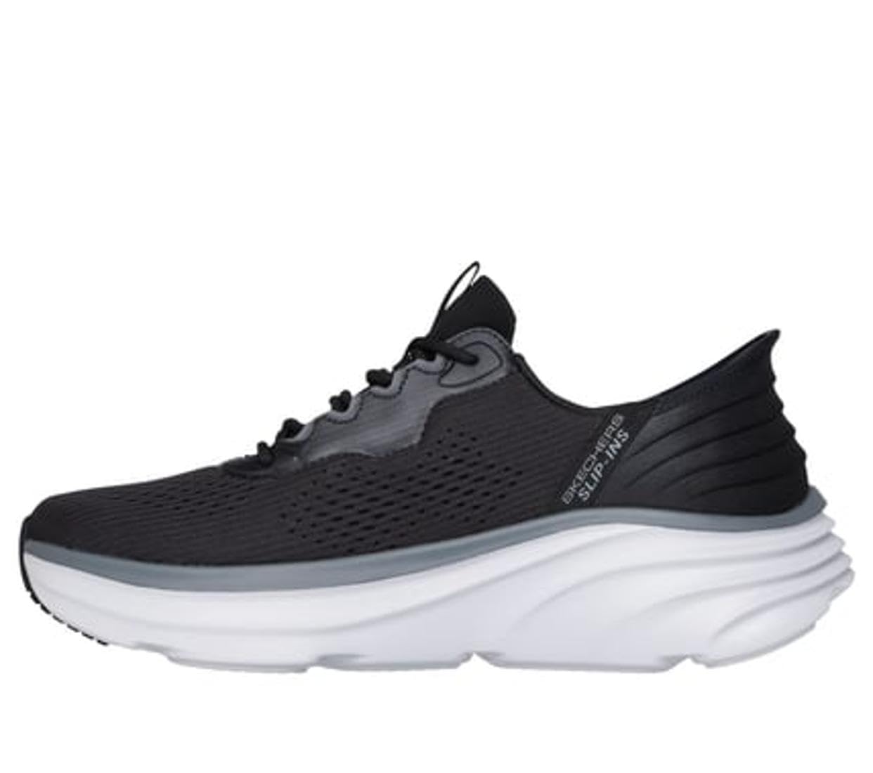 Skechers Herren D'Lux Vapor Sneaker, Black Mesh/Hotmelt/Charcoal Trim, 42 EU – Ansicht 5
