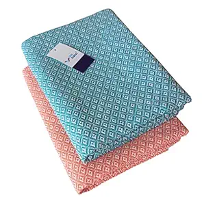 vibifabric Cotton Bath Towels 75Cm X 150Cm Large Size For Men And Women - Pack of 2, 230 Gsm (Multicolor)