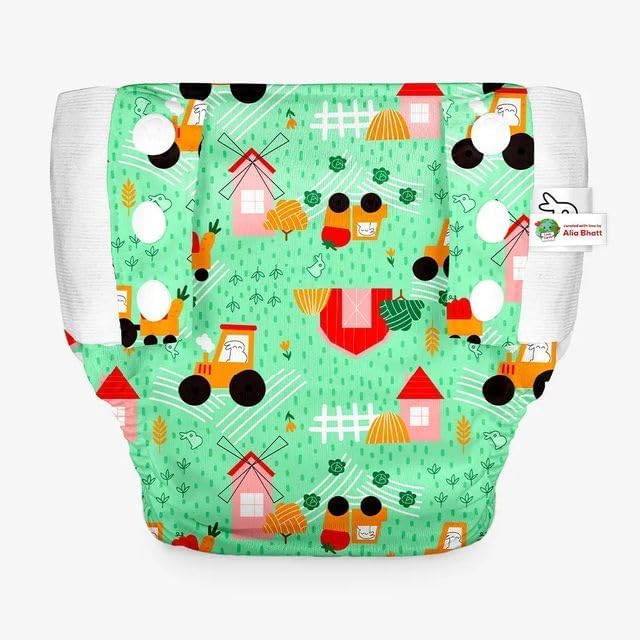 Image of SuperBottoms UNO Pull-up Pant Style Diaper | Cloth Diaper for Babies | Reusable, No Tapes, Easy to Wear, Designed for Active Little Ones | 3M - 3Y | Pack of 1