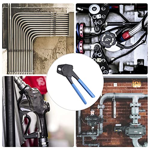 Yescom 1/2" Pex Crimper Copper Ring Plumping Crimps Crimping Tool With Go/No Go Gauge #TOP5