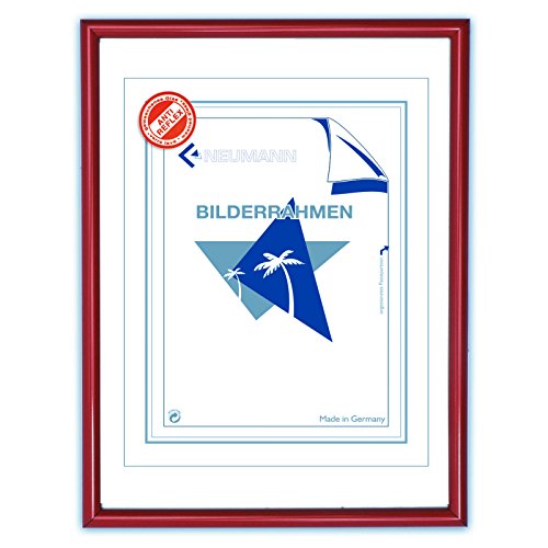 Cadre en aluminium Image A 21 x 29,7 cm, bordeaux brillant (verre antireflet)