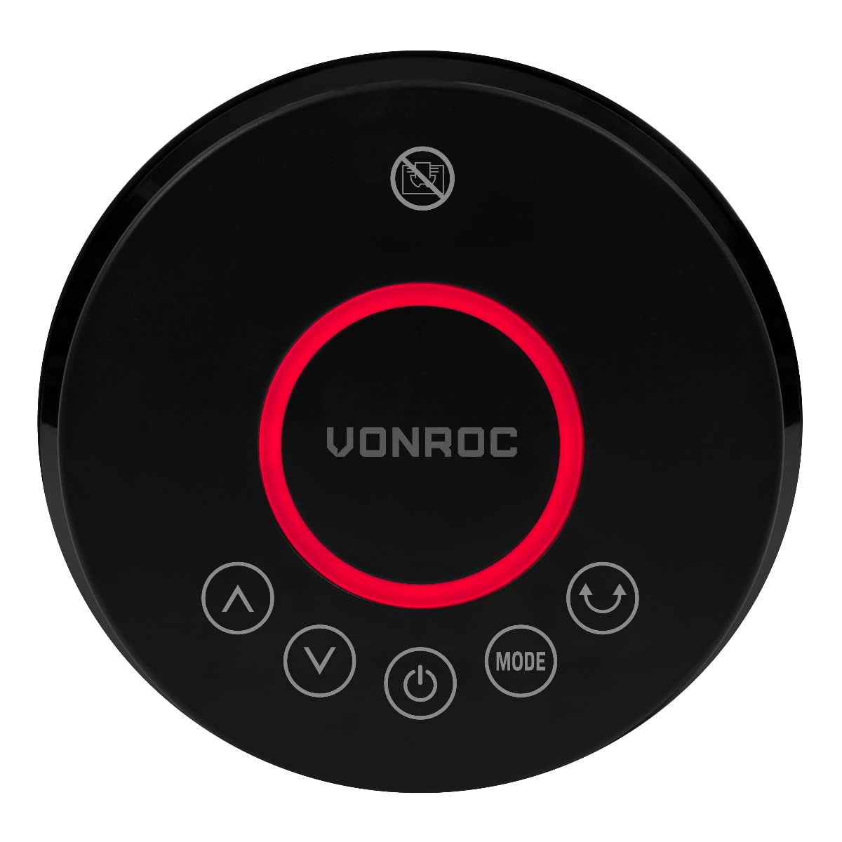 VONROC energiesparender Heizlüfter, Heizstrahler elektrisch - Ideal als Elektro-Heizung für Bad & Schlafzimmer Baby - Schwenkbar, 2 Stufen 2000W, Timer, Überhitzungs-& Kippschutz