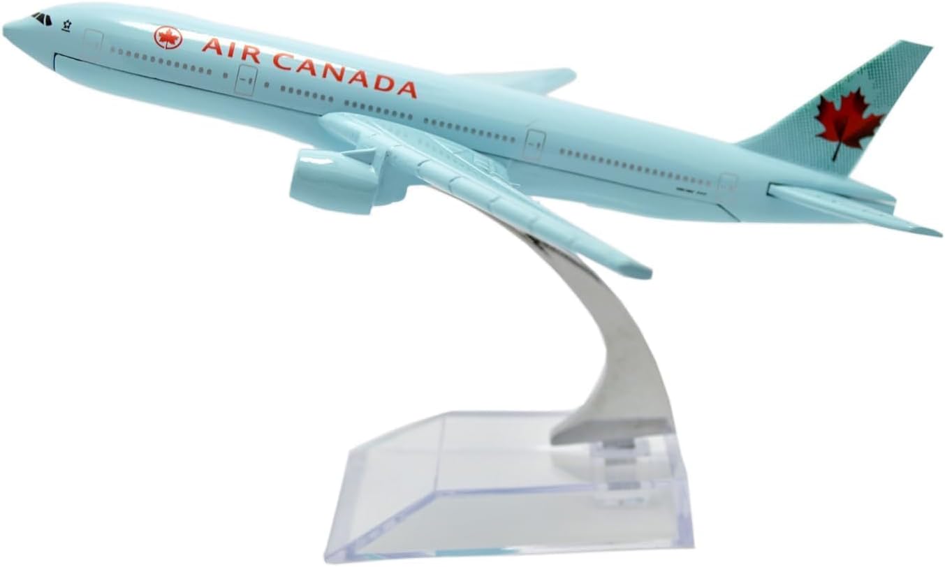 SCHUBERT Only For Display Diecast Aeroplane Scale Model Size-16 Cm X 14Cm (AIR Canada), Green