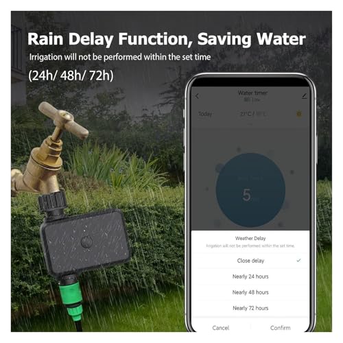 Minuteur d'eau Bluetooth intelligent pour système d'arrosage contrôlé par application