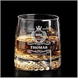 Hapies Personalisiertes Whiskyglas Mit Gravur Geburtstagsgeschenk Für Whisky Kenner Crystalline...
