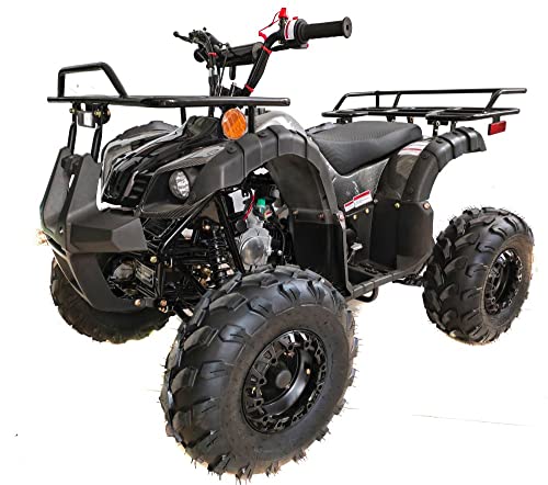 HHH 125cc ATV Quad Upgraded 125cc ATV with Reverse, Led Lights, Big Wide Tires with Matching Rims Gas 4 Wheeler for Youth and Children (Blue) (Factory Packaged) - Image 6
