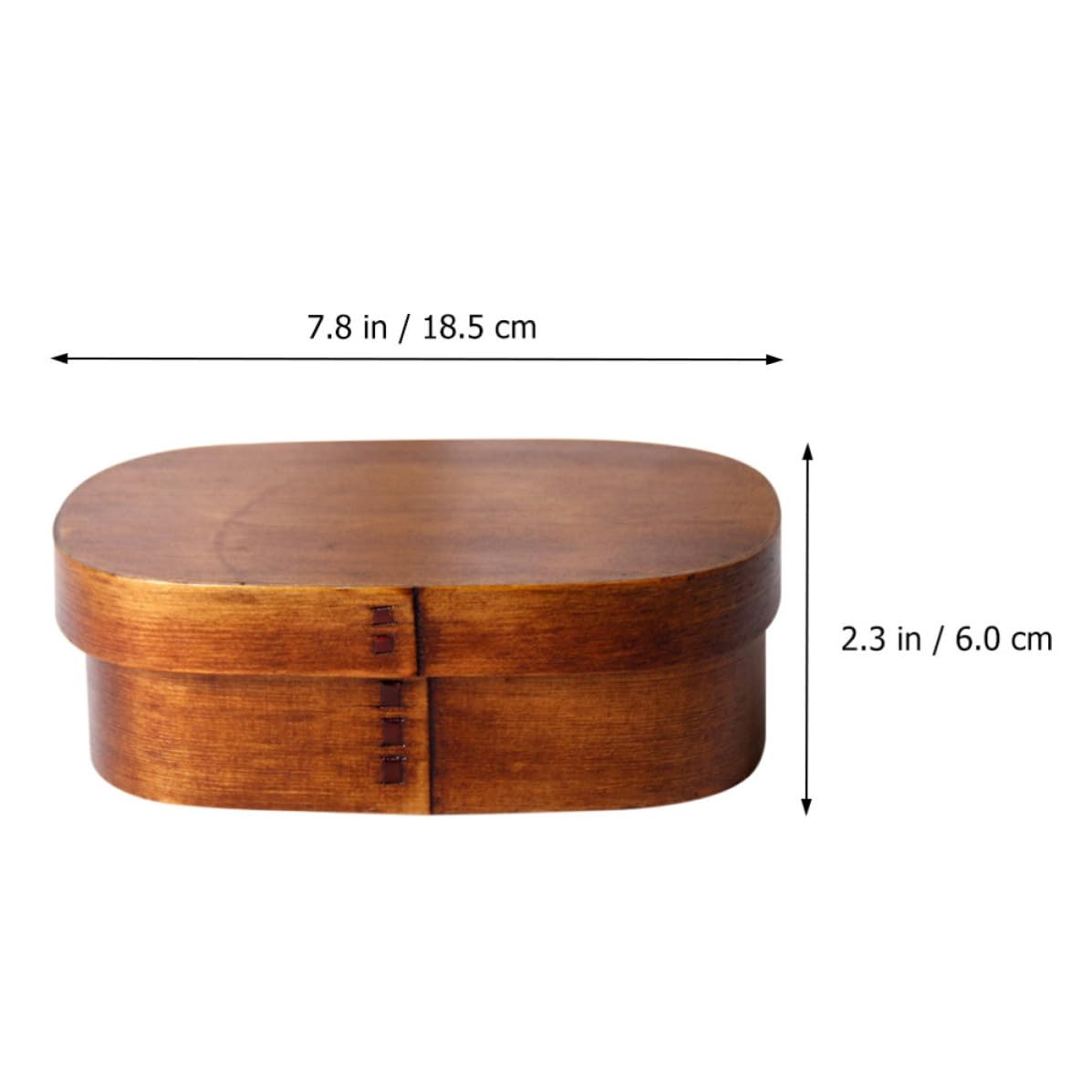 Boîte à Déjeuner Japonaise en Bois, Portable Grosse Capacité, Design Couche et Compartiments Divisés, pour L'école Famille Couleur